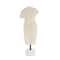 14" Cream Paper Mache Figurine Sculpture with Mable Base